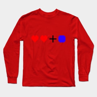 Retro Time Traveler - Two Hearts and a Box Long Sleeve T-Shirt